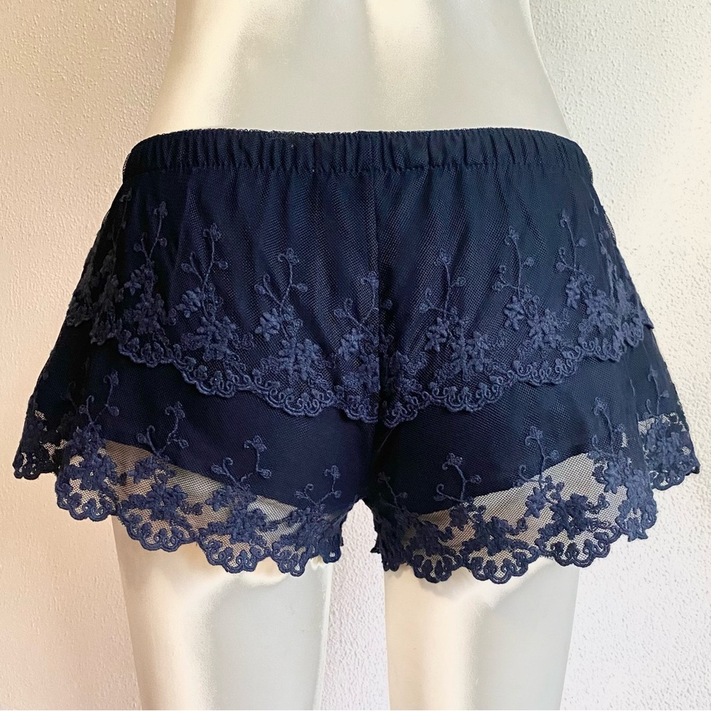 Vintage Abercrombie & Fitch Lace Lacy Sleep Shorts Women’s SMALL Y2K Cheeky S - Picture 2 of 11